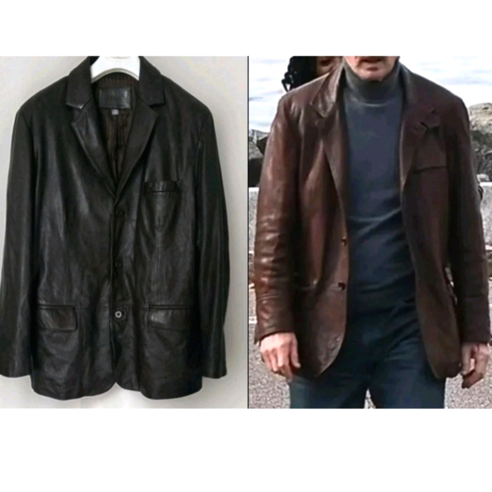 NWT! Vtg Apt.9 Chocolate Brown Lambskin Leather Blazer Sport Coat Jacket! 44